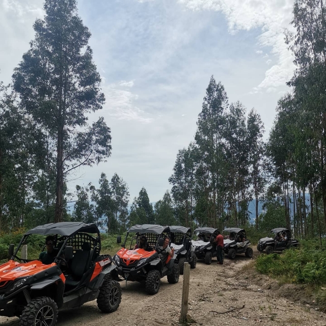 Fleet of buggies ready to tour the surroundings of Arcos de Valdevez 