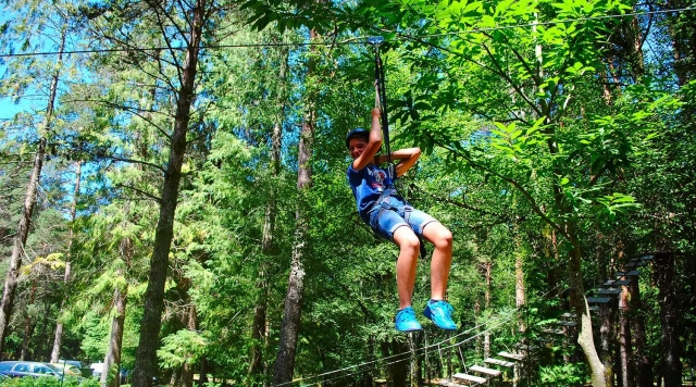 Tree climbing circuit + zip line, Lamas de Mouro 1h30