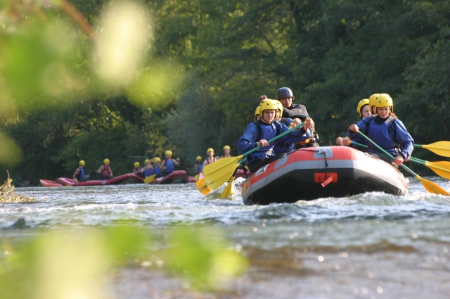 Raft Luchon for all ages in the Pyrenees