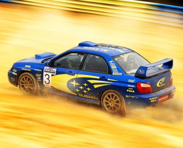 Driving on SUBARU WRX towards Niort - 5 laps
