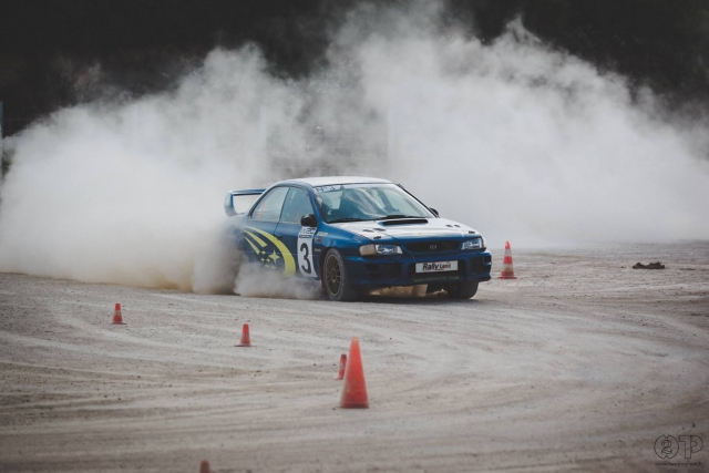 Driving on SUBARU WRX towards Niort - 7 laps