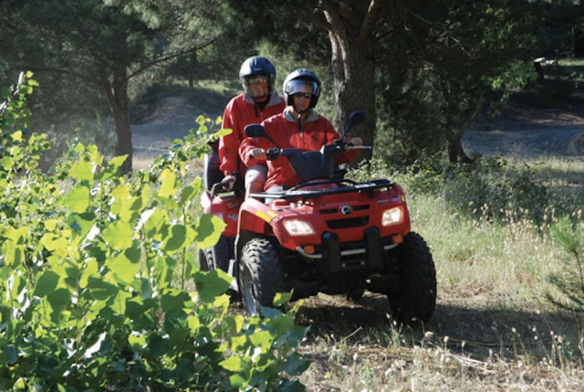 Two-seater quad ride to Agde 1 hour