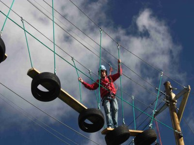 Artículos para el curso de aventuras aéreas con cuerdas altas